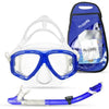 ProDive Dry Top Snorkel Set with Tempered Glass Diving Mask
